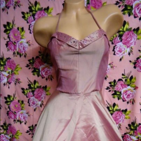 Betsey Johnson Dresses & Skirts - Betsey Johnson retro vtg prom dress barbie pink shimmery glitter 80’s glam 50’s