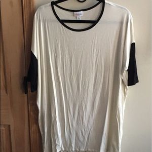 Cream and Black LuLaRoe Irma