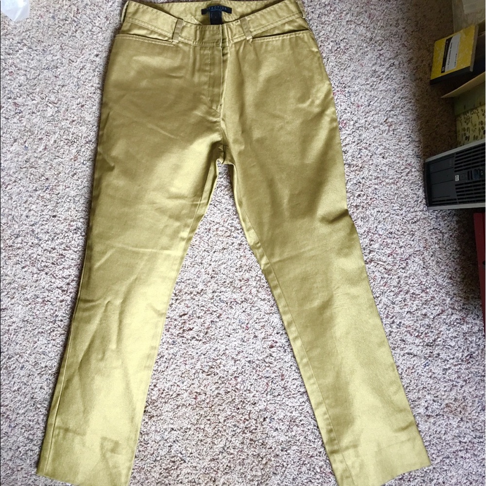 KENNETH COLE REACTION GOLD SHADE JEAN/PANTS SIZE 4