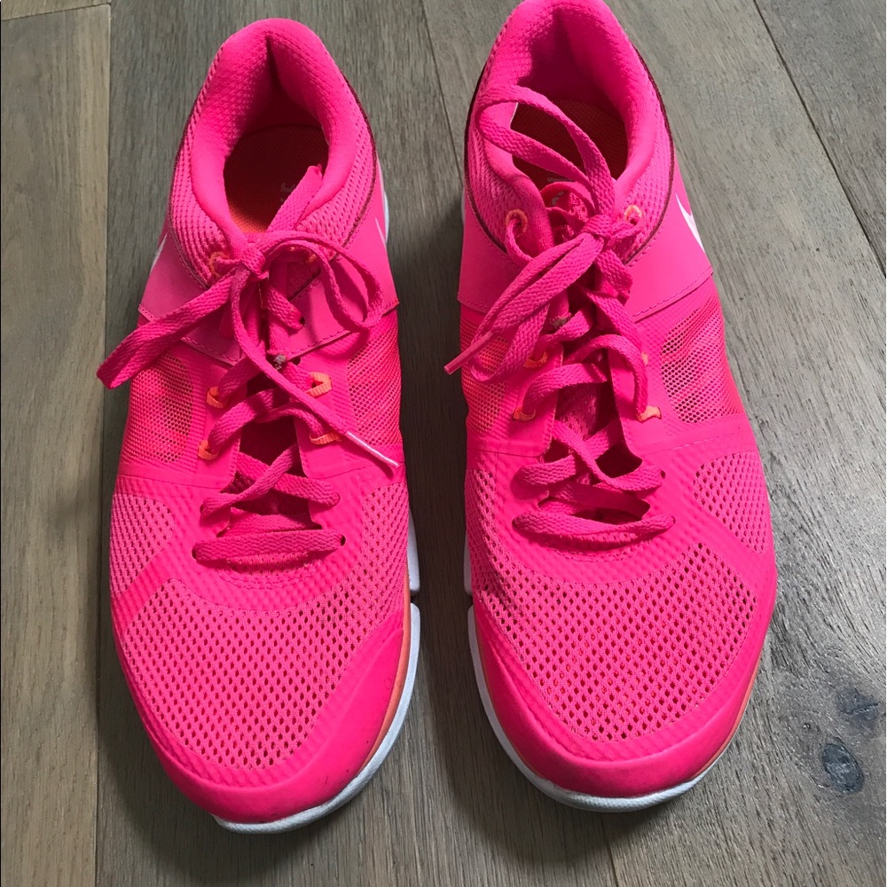Fuschia Nike sneakers