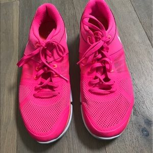 Fuschia Nike sneakers