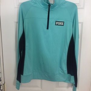 PINK quarter-zip pullover