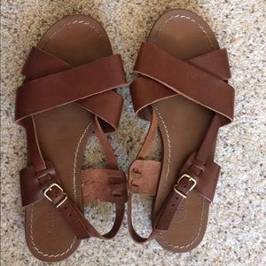 Leather J Crew sandals