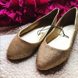 Gold Glitter ✨Flats