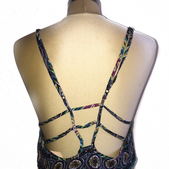 Rayon Printed Retro Design Top - Picture 2 of 3