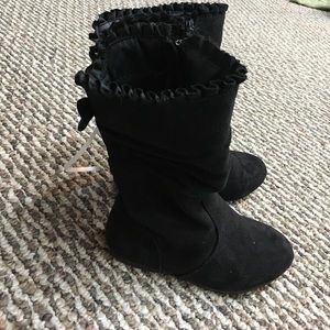 Jumping Beans toddler size 8 black boots