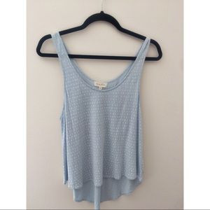 Light blue flowy tank top