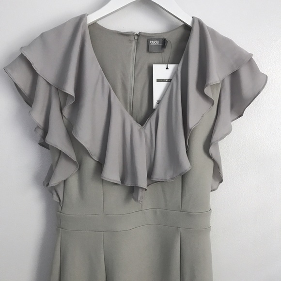 Asos Ruffle Midi Dress - Picture 2 of 7