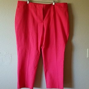 Red-orange ankle pant