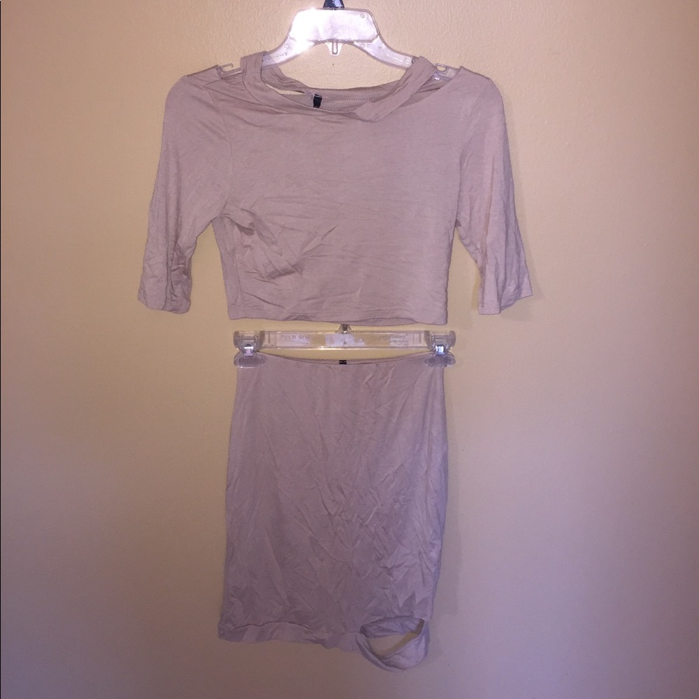 Nude Two Piece Set
