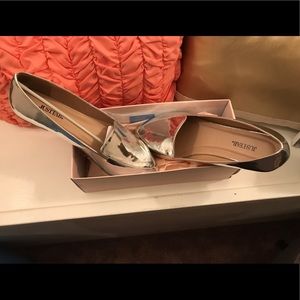 JUSTFAB Silver Flats Never Worn!!!