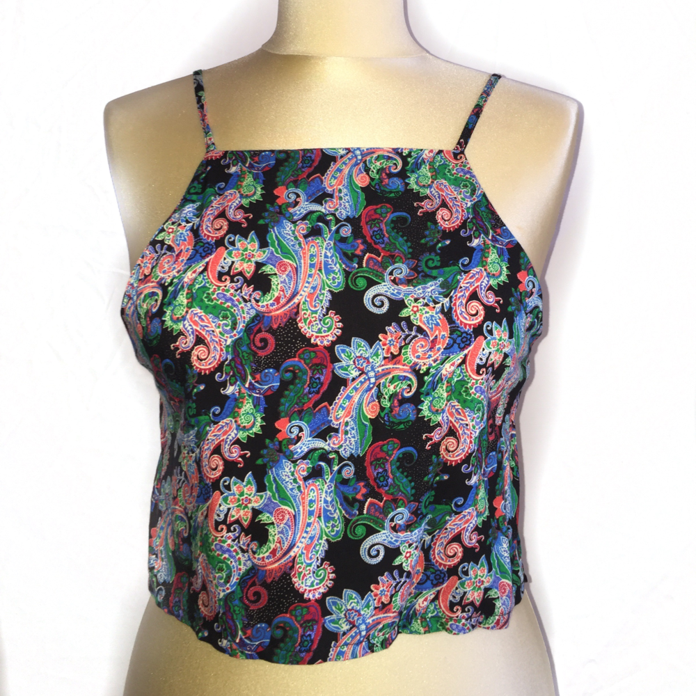 Paisley Printed Top-XS