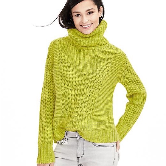 Yellow and green sweater Clearance
