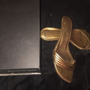 KENNETH COLE copper kitty sandals