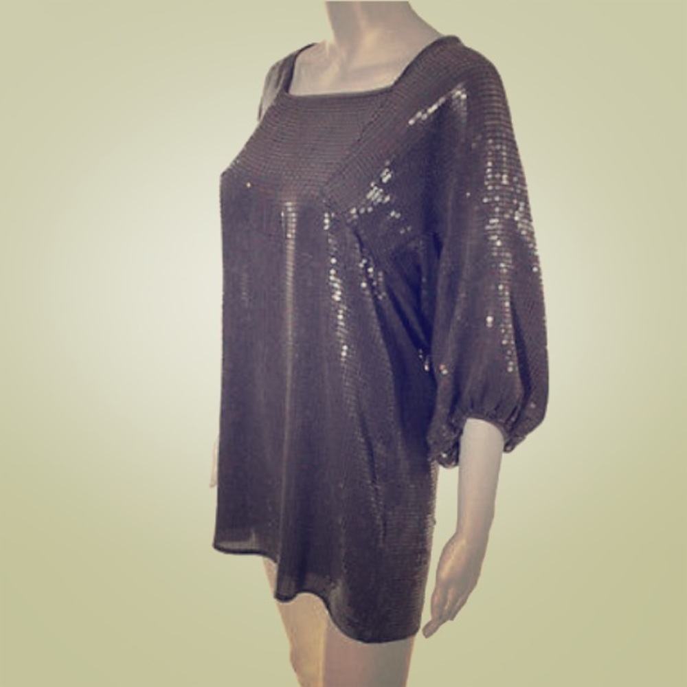 Madison Marcus Black sequin Dress
