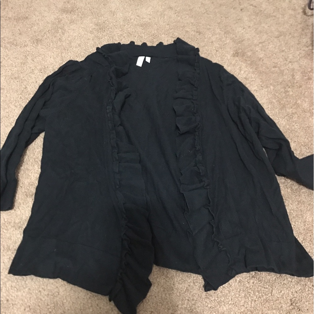 Xl ruffle cardigan