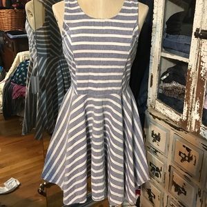 Bar ||| Striped 💯 % Cotton Blue/white Dress 👗