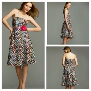 Jcrew Madras knee length dress
