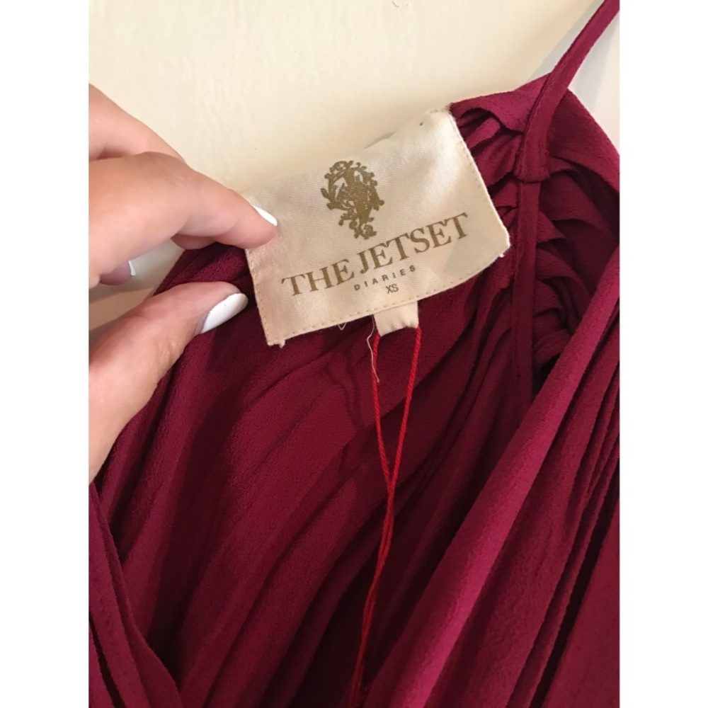 The Jetset Diaries Burgundy Mantra Dress - Picture 5 of 6