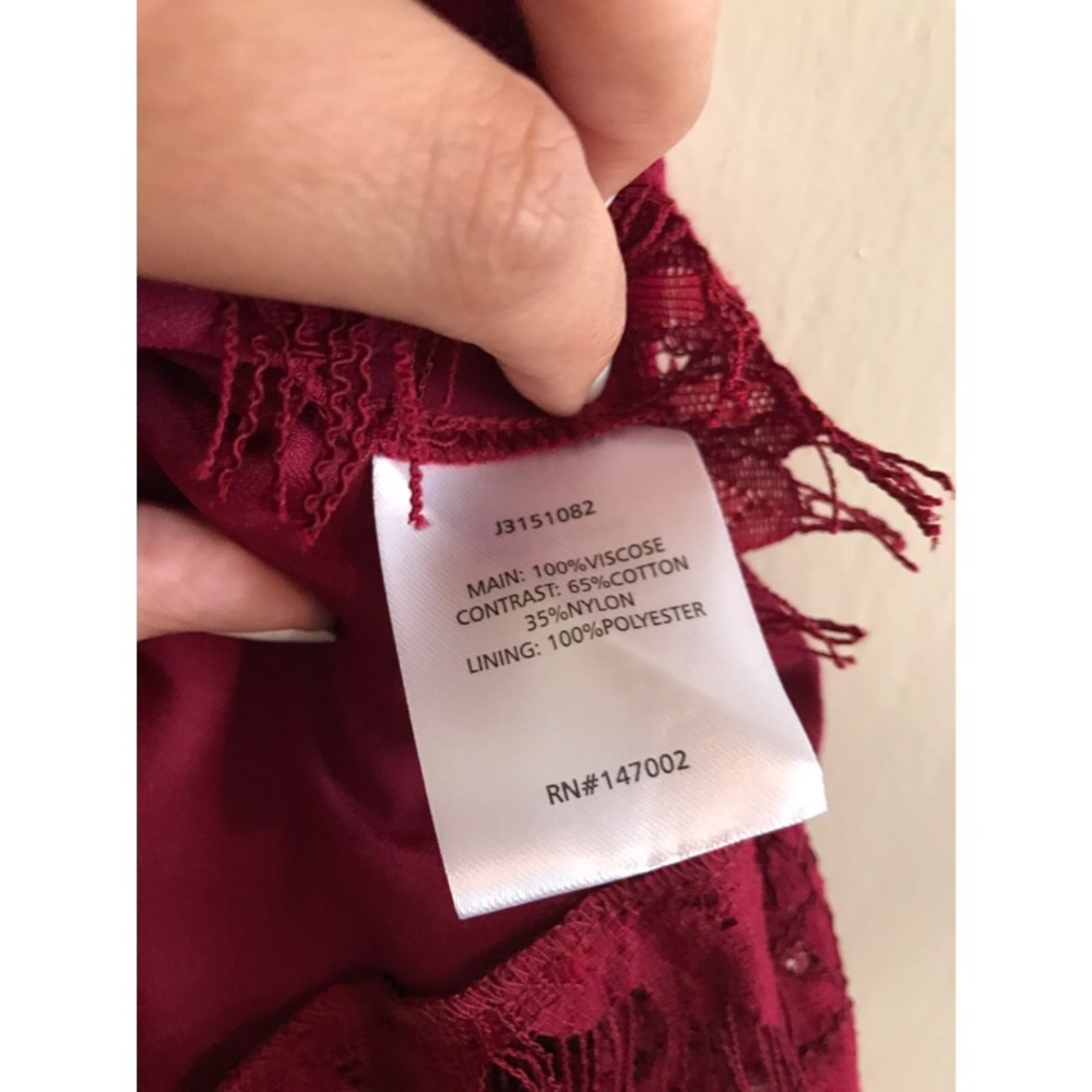 The Jetset Diaries Burgundy Mantra Dress - Picture 6 of 6