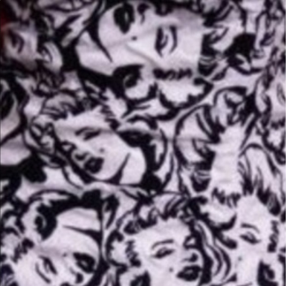 Betsey Johnson Marilyn face black white dress rockabilly pinup fit flare 2 6 10 - Picture 3 of 3