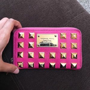 Michael kors studded authentic wallet