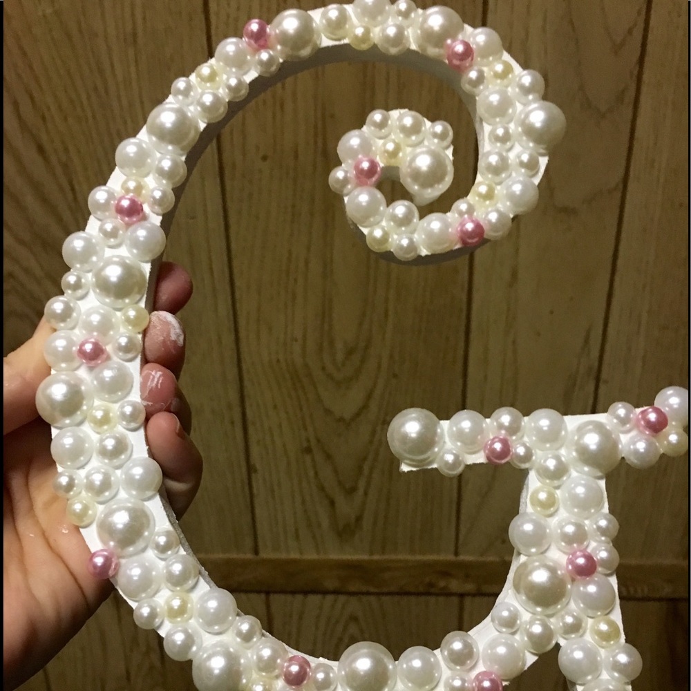 Pearl & Glitter Letters