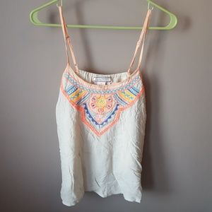 Bright aztec print summer top