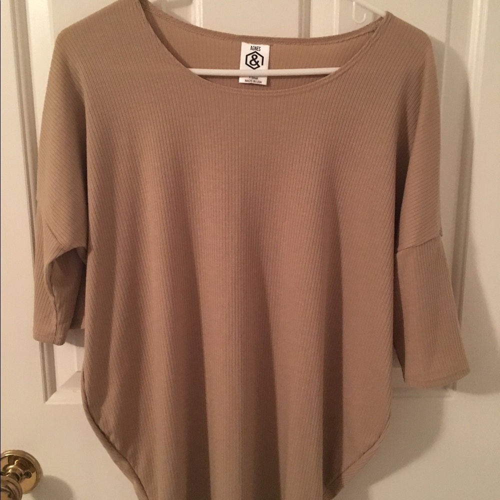 Agnes and Dora Dolman XS EUC oatmeal