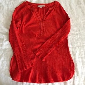 NWOT Loft coral/orange tunic