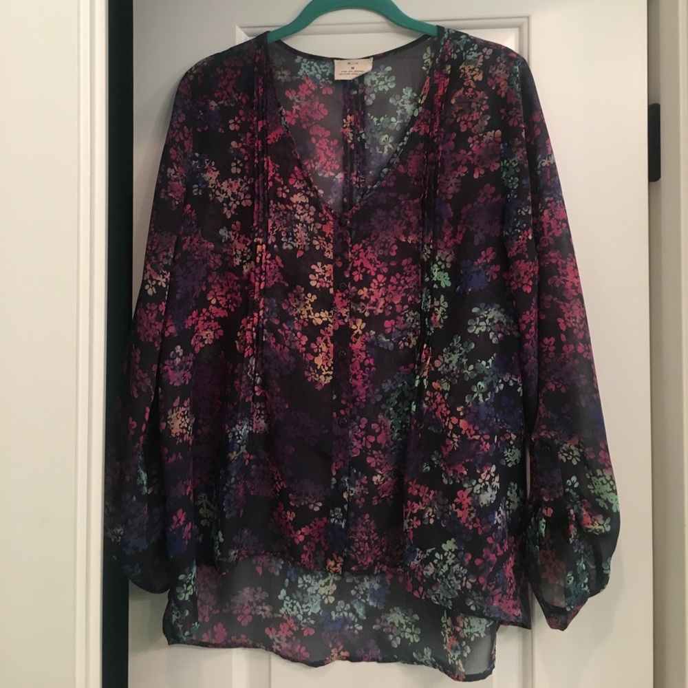 Anthropologie Floral Top