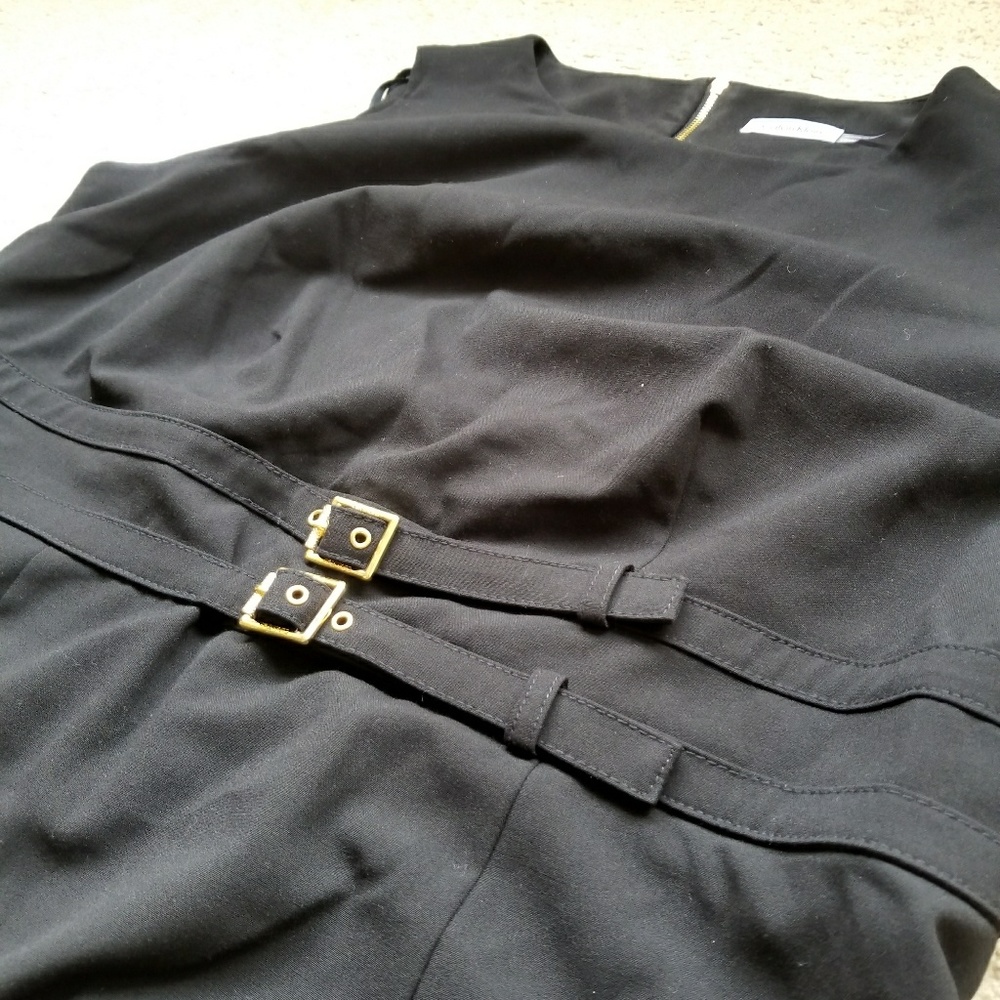 Slimming calvin klein black dress - 16w