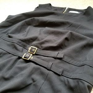 Slimming calvin klein black dress - 16w