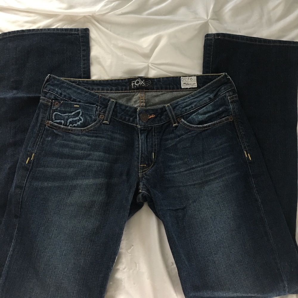 fox denim jeans// sold on mercari!