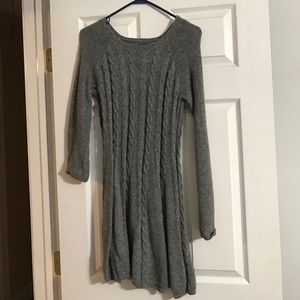 Knit long sleeve dress