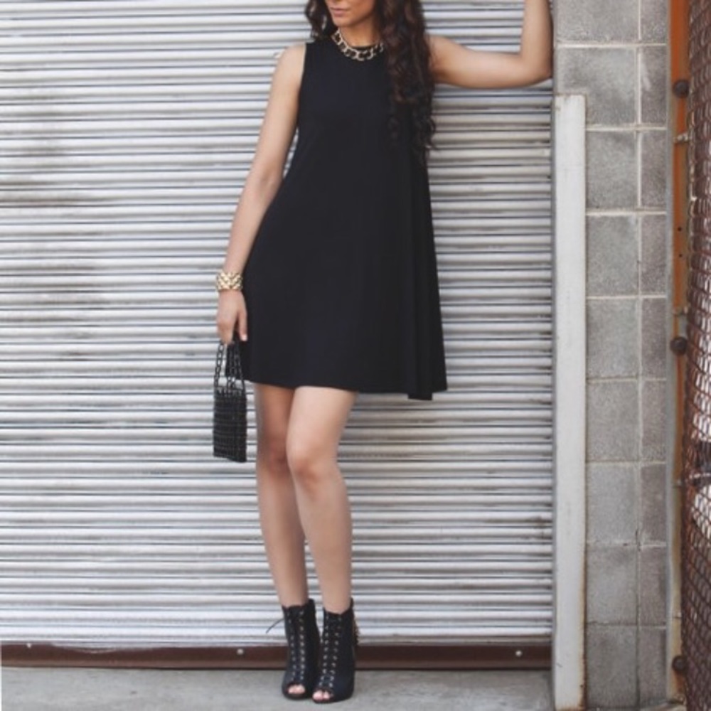 Faux Suede Mini Dress