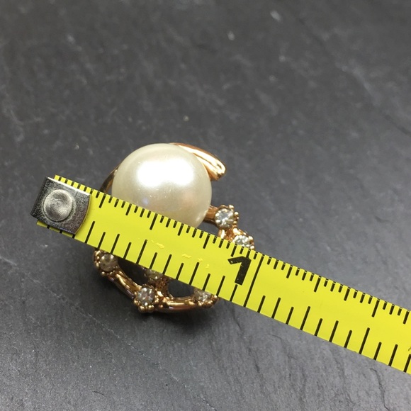 CZ Pearl Web Earrings - Picture 8 of 8