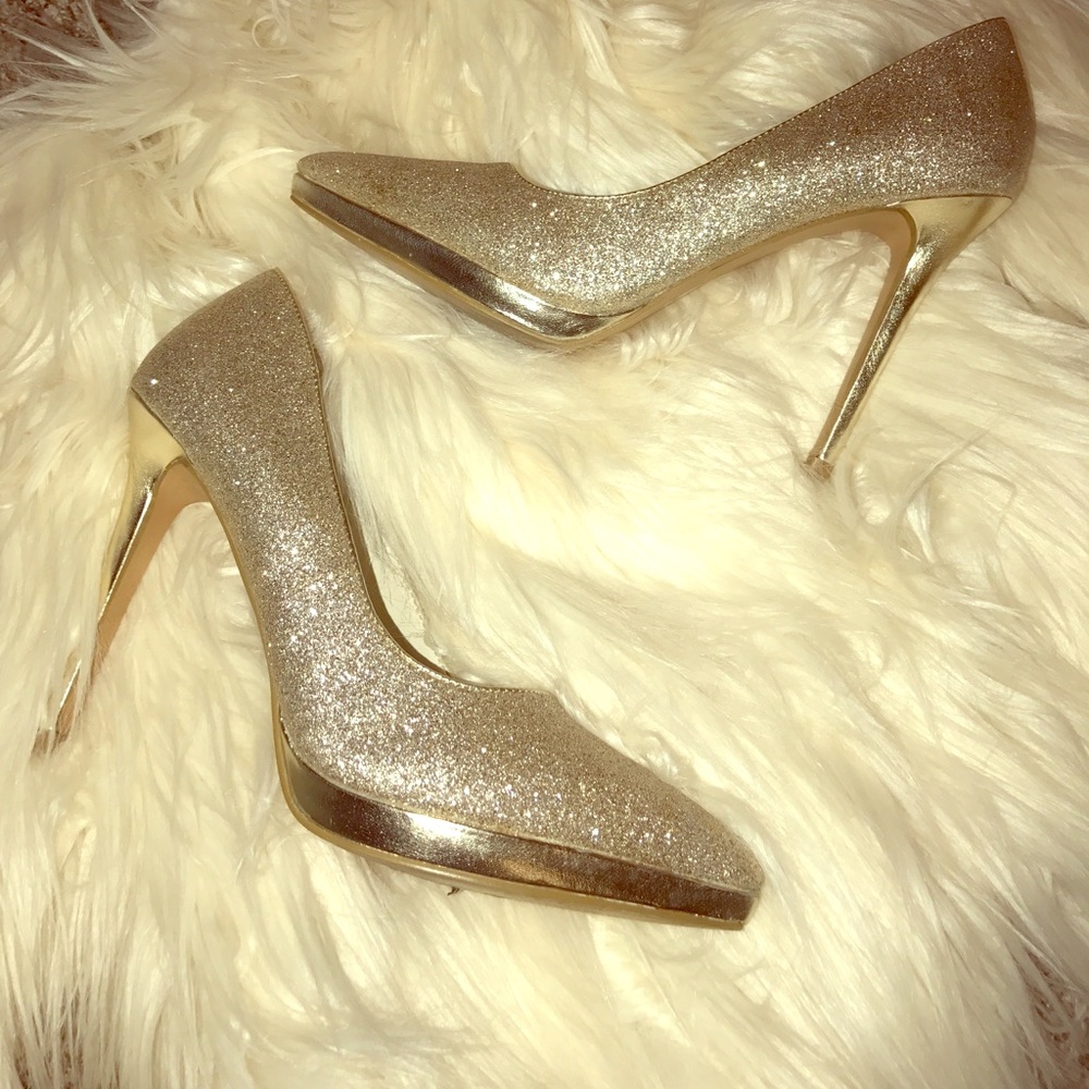 💰👠PRICE DROP! Aldo Glitter Gold heels