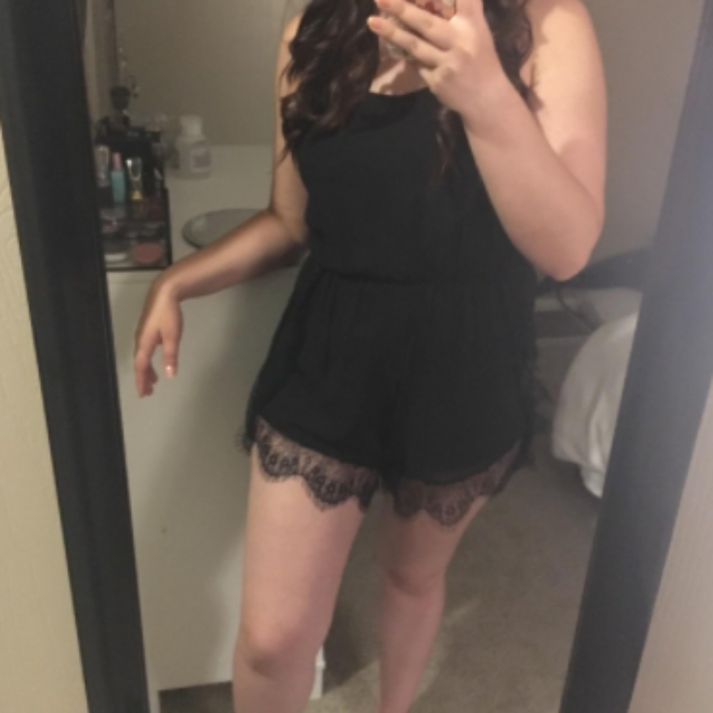 NEW SIZES! SALE!w/tags lacy black romper! - Picture 4 of 7
