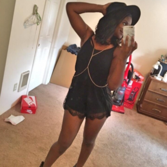 NEW SIZES! SALE!w/tags lacy black romper! - Picture 3 of 7