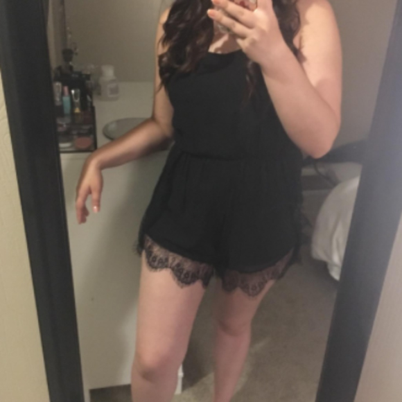 NEW SIZES! SALE!w/tags lacy black romper! - Picture 4 of 7