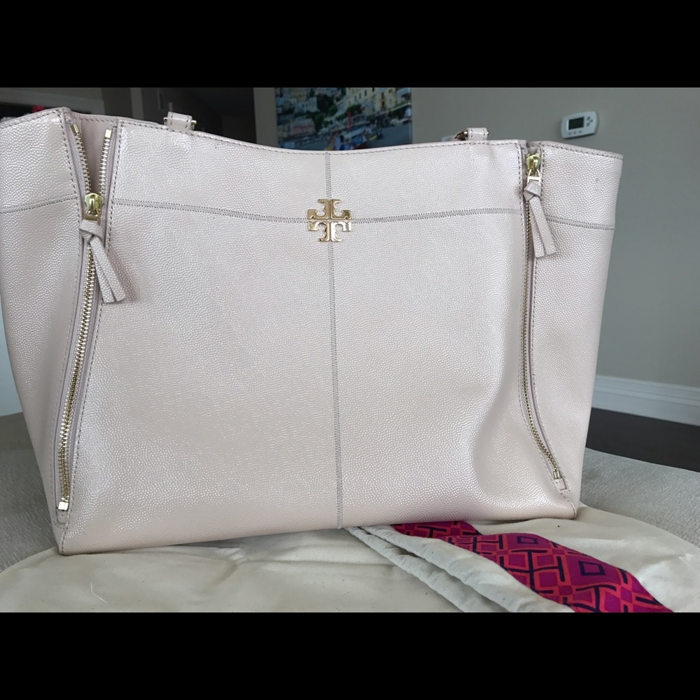 Tory Burch patent leather large tote.