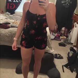 Navy blue Garage romper