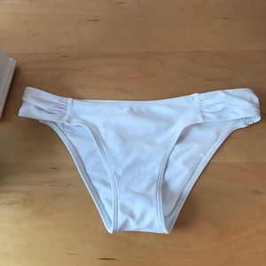white bikini bottoms
