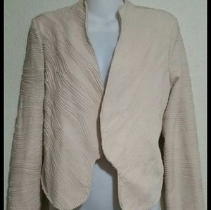 Cream Long Crop Slevees Massimo Jacket
