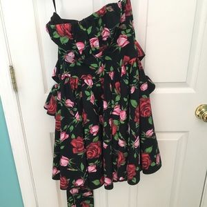 Betsey Johnson rose mini dress