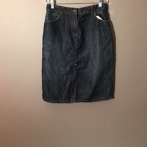 Dark denim skirt