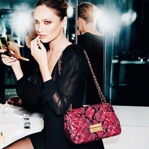 ✨Michael Kors Sloan Large Chain Shoulder Bag Red✨