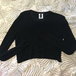 Long sleeve crop top