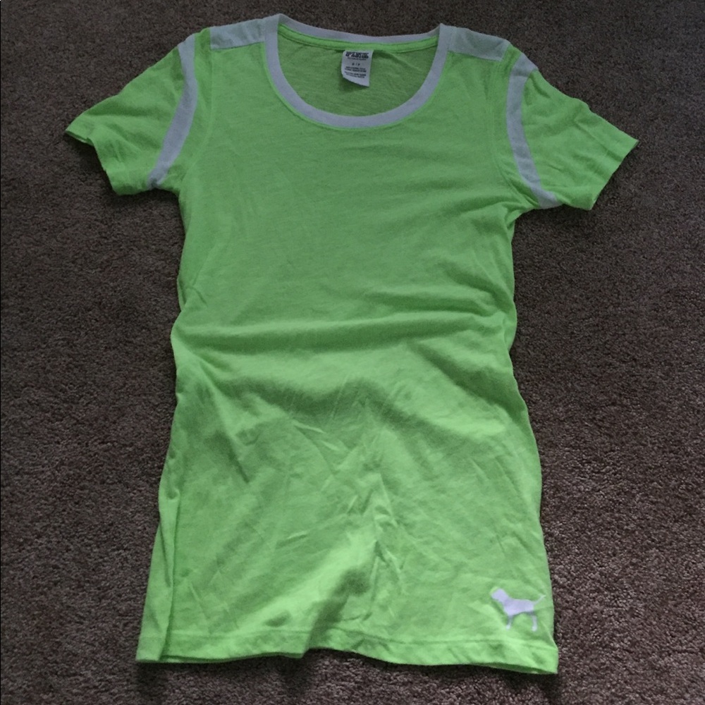 Victoria's Secret pink green t-shirt